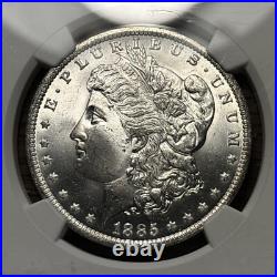 (1) Gorgeous Blast White Antique 1885-O Morgan Silver Dollar NGC Graded MS65