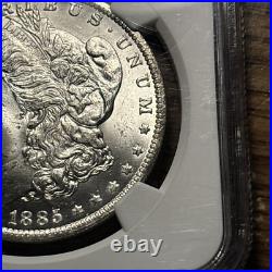 (1) Gorgeous Blast White Antique 1885-O Morgan Silver Dollar NGC Graded MS65