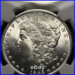 (1) Gorgeous Blast White Antique 1885-O Morgan Silver Dollar NGC Graded MS65