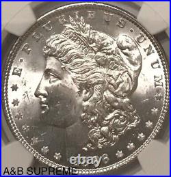 (1) Morgan Dollar NGC MS 63 1878-1904 From OBW Roll CHOICE-GEM Bu Unc 90% Silver