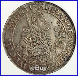 1655, Saxony, John George I. Beautiful Silver Thaler (Rix Dollar) Coin. NGC XF45