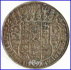 1655, Saxony, John George I. Beautiful Silver Thaler (Rix Dollar) Coin. NGC XF45