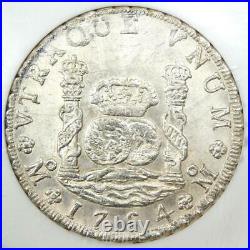 1754-MO Mexico Pillar Dollar 8 Reales Coin 8R KM-104.1 NGC MS61 (BU UNC)