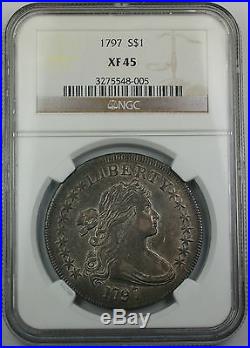 1797 Draped Bust Silver Dollar $1 NGC XF-45 High End Example