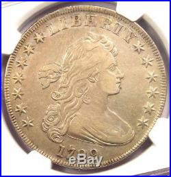 1799 Draped Bust Silver Dollar $1 Coin Certified NGC VF Detail Near XF