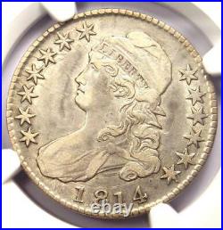 1814 Bust Half Dollar 50C O-103 NGC XF Detail (EF) Rare Date Certified Coin