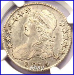 1814 Bust Half Dollar 50C O-103 NGC XF Detail (EF) Rare Date Certified Coin