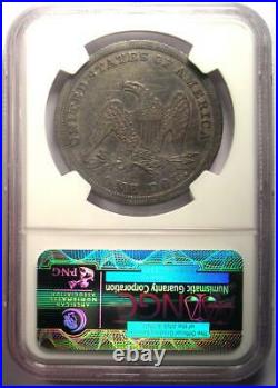 1840 Seated Liberty Silver Dollar $1 NGC XF Details Rare Certified Coin