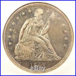 1843 Seated Liberty Silver Dollar $1 Coin NGC AU50 Rare $950 Value