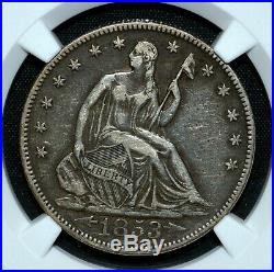 1853-p Seated Liberty Half Dollar Ngc Vf-30 50c Arrows & Rays Trusted