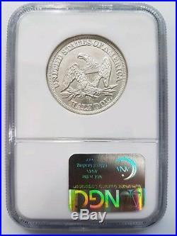 1858 O SS Republic Seated Liberty Half Dollar NGC Shipwreck Silver Treasure Coin
