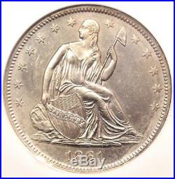 1861-O Seated Liberty Half Dollar 50C W-04 NGC UNC SS Republic Shipwreck