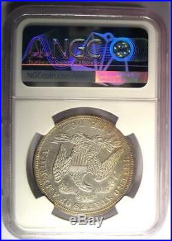 1871 Seated Liberty Silver Dollar $1 NGC AU Details Rare Early Coin