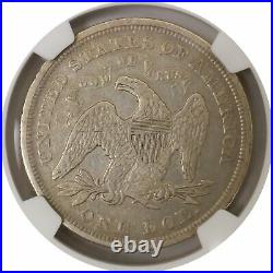 1872 $1 Seated Liberty Silver Dollar Misplaced Date MPD VP-002 NGC VF25 Coin