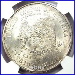 1874-CC Trade Silver Dollar T$1 Carson City Coin. NGC Uncirculated Detail UNC MS