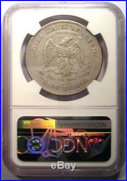 1876-S Trade Silver Dollar T$1 NGC XF Detail (EF) Rare Certified Coin
