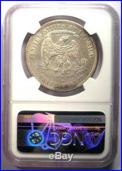 1877-S Trade Silver Dollar T$1 Certified NGC AU Details Rare Certified Coin