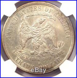 1877-S Trade Silver Dollar T$1 Certified NGC AU Details Rare Certified Coin