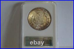 1878 7 TF Morgan Silver Dollar / NGC MS-64 / VAM 84A / DASH 8 with E