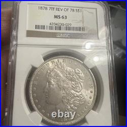 1878 7TF REV 78 Morgan Silver Dollar NGC MS 63