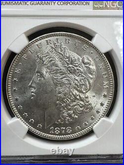 1878 7TF Rev of 78 Morgan Silver Dollar NGC MS 62