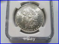 1878 8TF Morgan Silver Dollar NGC MS 63 Vam 22A LIB & Clash Mint Error Hot 50