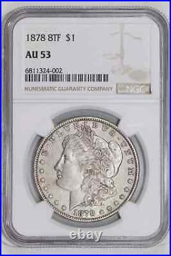 1878 8tf Morgan Dollar Ngc Au53