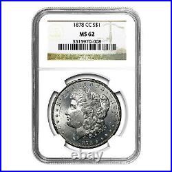 1878-CC Morgan Dollar MS62 NGC