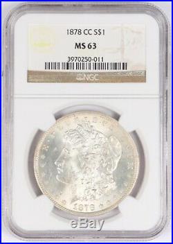 1878-CC Morgan Silver Dollar $1 NGC MS63