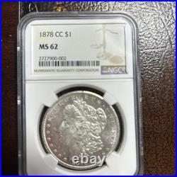 1878 CC Morgan Silver Dollar MS62 Certified by NGC