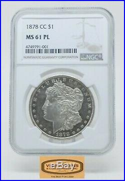 1878-CC Morgan Silver Dollar, NGC MS 61 PL (Proof Like) Carson City -#B16752