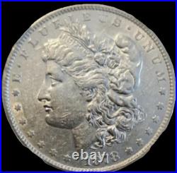 1878 Morgan Silver Dollar 7 Tail Feathers Rev 78 NGC Graded