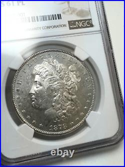 1878 Rev of 78 Morgan Silver Dollar MS 61 PL NGC, Bright White