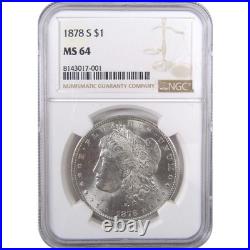 1878 S Morgan Dollar MS 64 NGC Silver Uncirculated $1 Coin SKUI17982 1878 S Morgan Dollar MS 64 NGC Silver Uncirculated $1 Coin SKUI17982