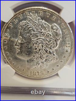 1878-S Morgan Silver Dollar $1 NGC UNC Details/Cleaned Reverse