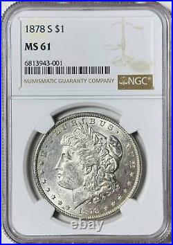 1878 S Morgan Silver Dollar NGC MS-61