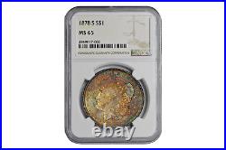 1878-S Morgan Silver Dollar NGC MS65 Toned