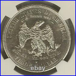 1878-S Trade Silver Dollar Unc Details NGC BU-T-Ful! NR + Free Shipping