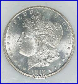 1878-cc Morgan Silver Dollar Ngc Ms 64 Beautiful Coin Ref#61-001