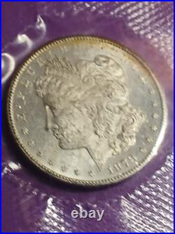1878-cc Morgan Silver Dollar. Ngc Top 100 Vam-11 Wing Lines. Ms-61 Mirrored
