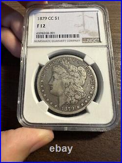 1879-CC Morgan Dollar NGC F12 Fine Rare Carson City Low Mintage