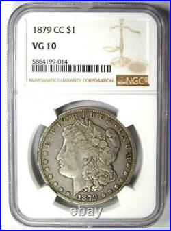 1879-CC Morgan Silver Dollar $1 Carson City Coin Certified NGC VG10 Clear CC