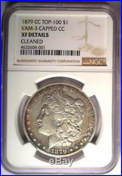 1879-CC Morgan Silver Dollar $1 NGC XF Details (EF) Rare Carson City Coin