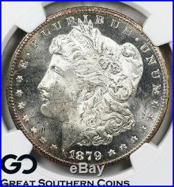 1879-CC Morgan Silver Dollar NGC MS 63 Coin Is Super PL, RARE This Nice