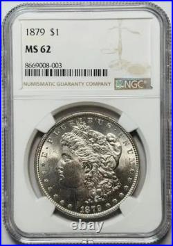 1879 Morgan Silver Dollar NGC MS-62 White