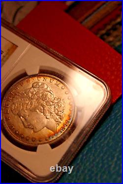 1879 O $1 Morgan Silver Dollarngc Xf 45gorgeous Flame Toner! 91 Pop Wow