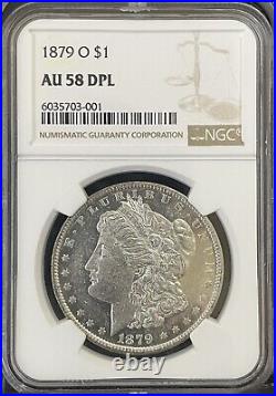 1879-O Silver Morgan Dollar NGC AU58 DMPL DPL Better Date RARE AU DMPL