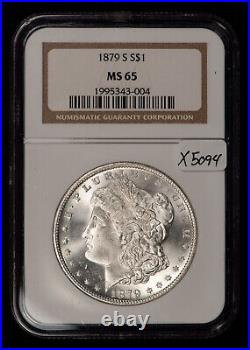 1879-S $1 Morgan Silver Dollar Frosty PQ White Coin NGC MS 65 SKU-X5094