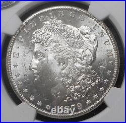 1879 S $1 Morgan Silver Dollar NGC MS63 Blast White Casino Vault Hoard