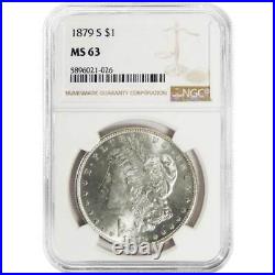 1879-S $1 Morgan Silver Dollar NGC MS63 Brown Label